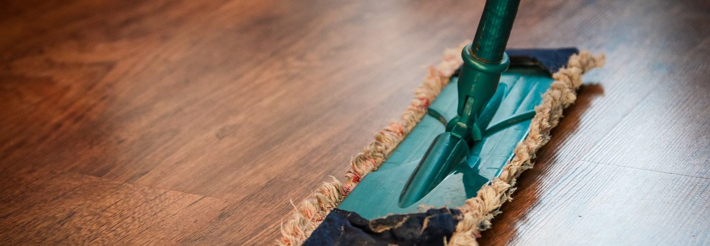 Cleaning hardwood floors for selling home